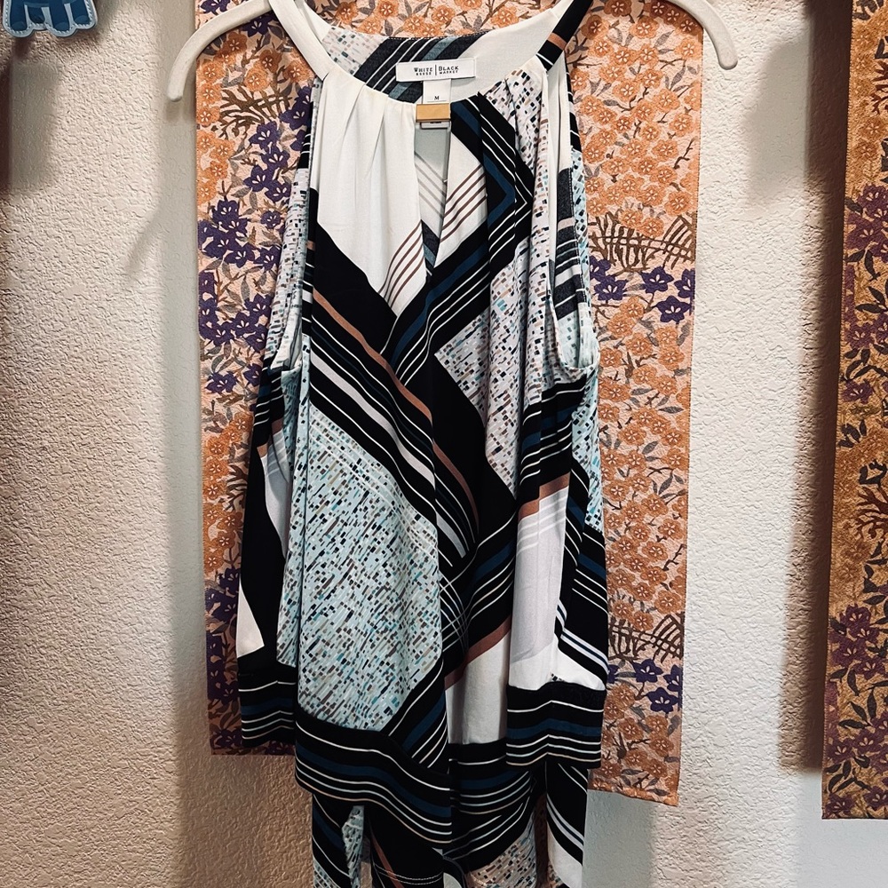 White House Black Market Sz M Dressy Layered Tank